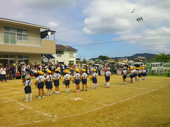 鼓隊（秋の運動会）